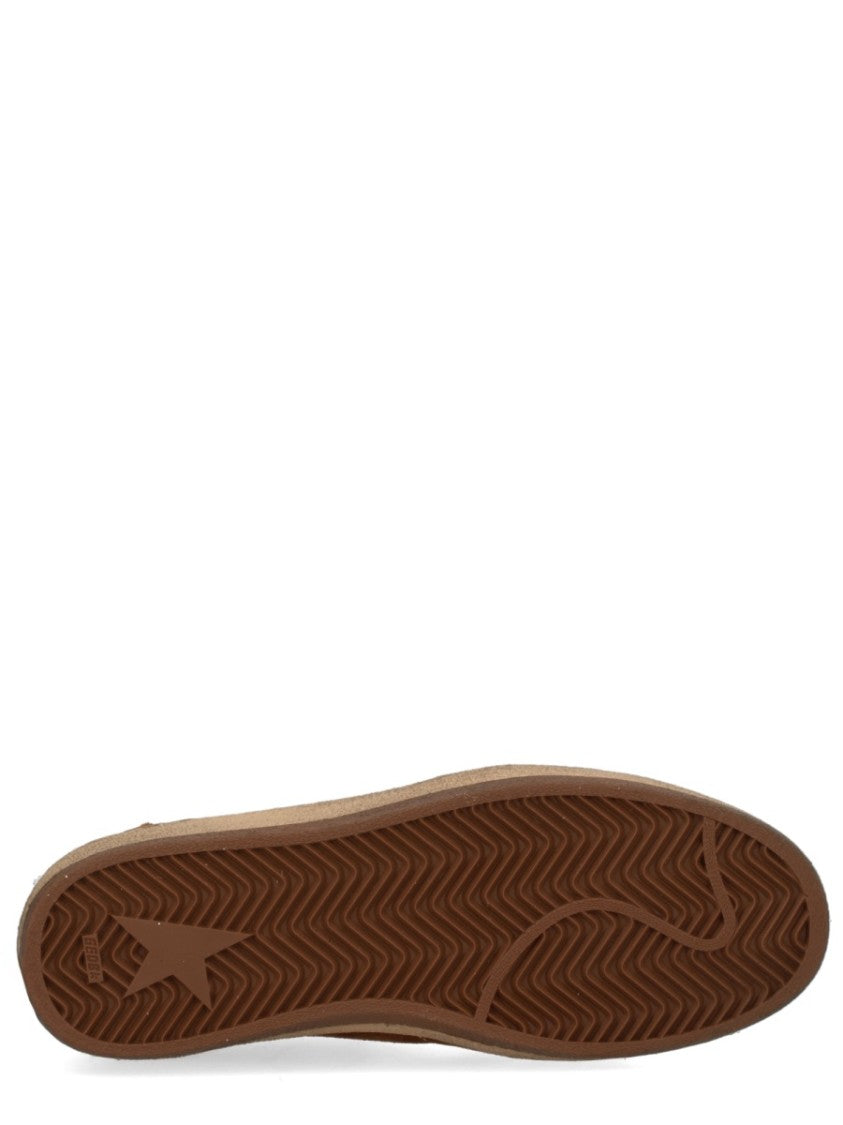 Golden Goose Brown Ball Star Leopard Panel Sneakers