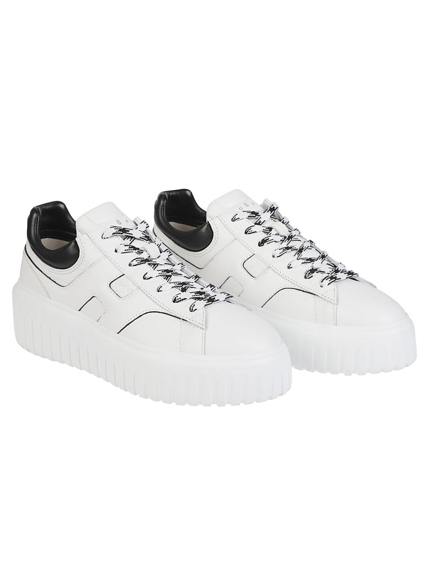 Hogan H-Stripes Low Top Calf Leather Sneakers