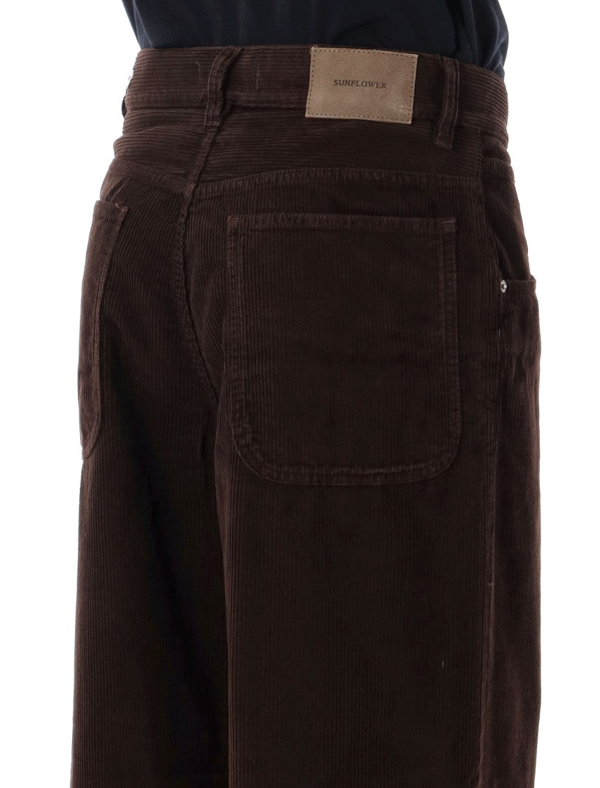 Sunflower Superwide Cotton Corduroy Five-Pocket Wide-Leg Pants