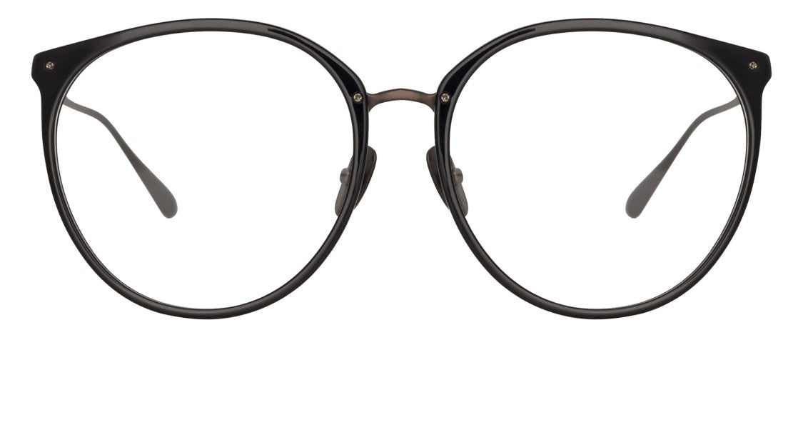 Linda Farrow Lfl Rounded Acetate Eyeglasses With Streamlined Temples