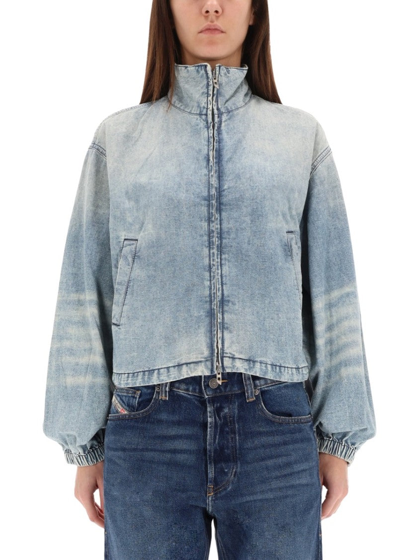 Diesel De-Flowye-S Cropped Denim Jacket