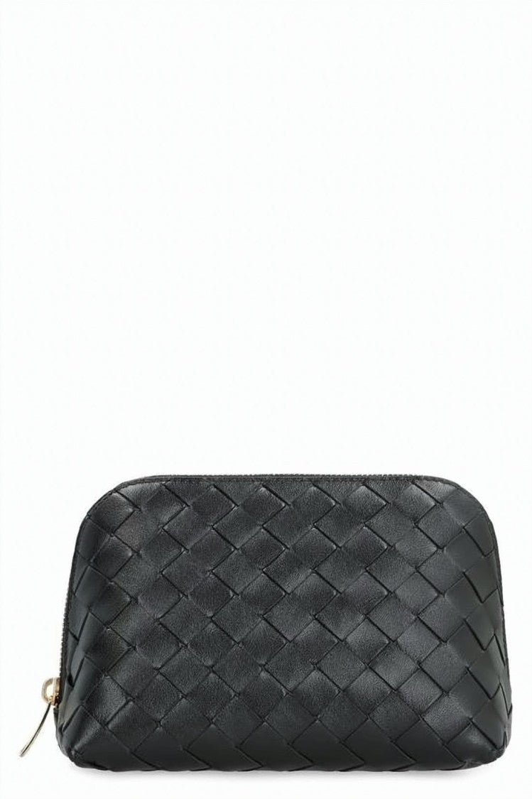 Bottega Veneta Woven Calf Leather Clutch