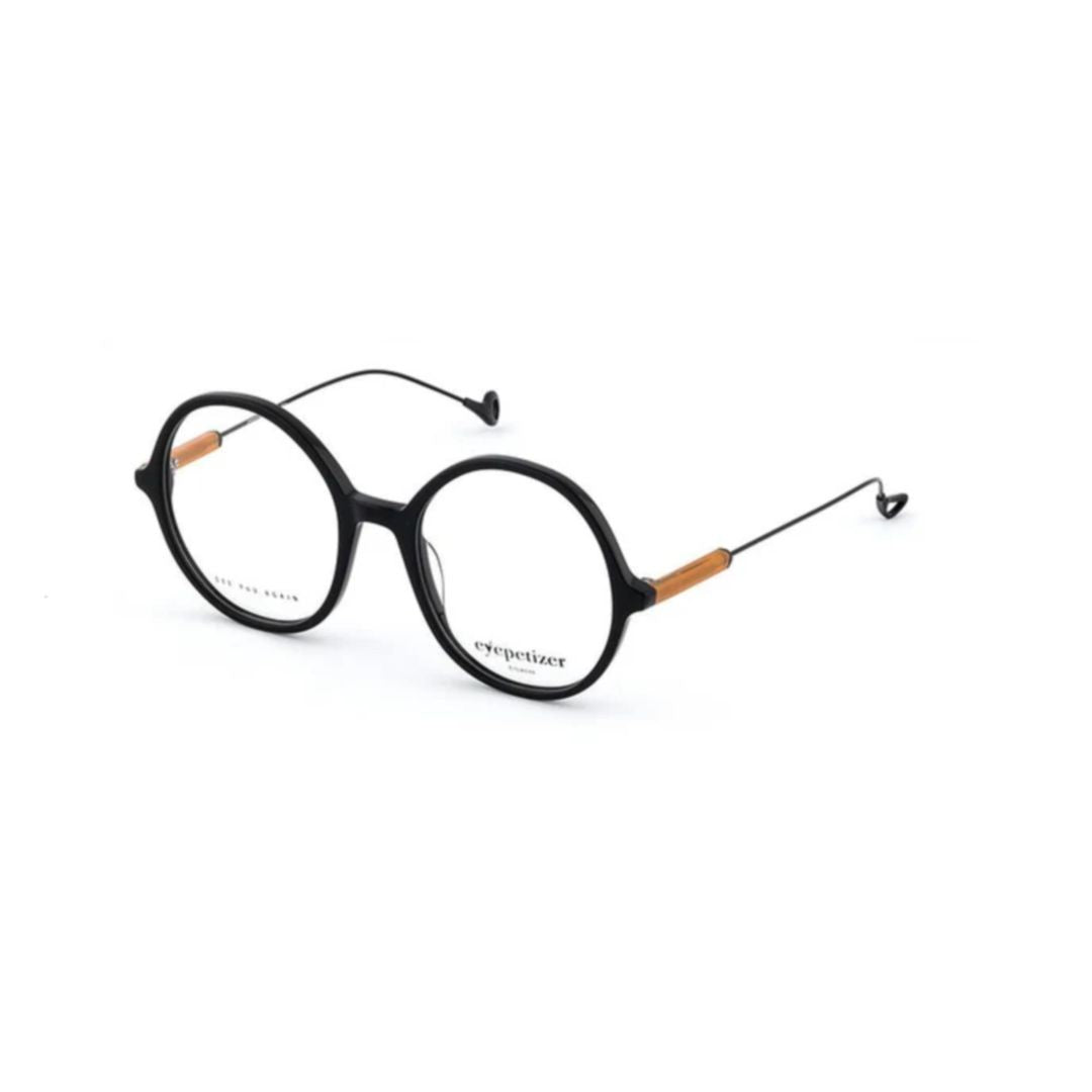 Eyepetizer Soleil Round Frame Eyeglasses With Matte Black Front