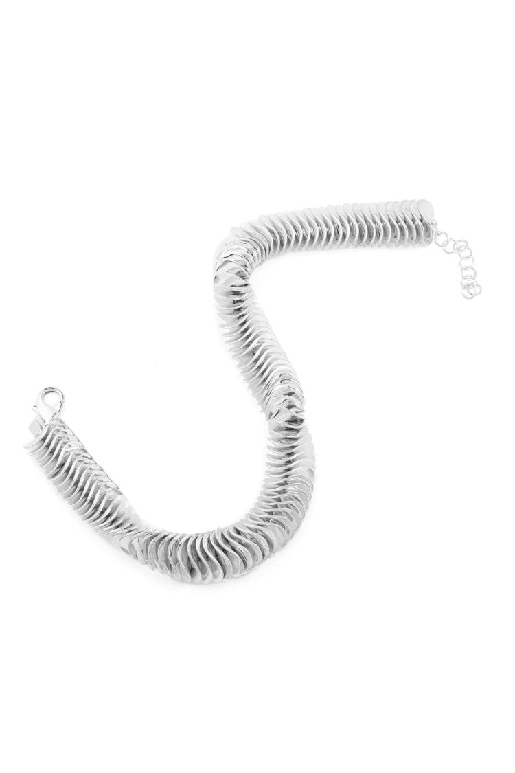 Federica Tosi Lace Kate 925 Silver Plated Bronze Metal Necklace