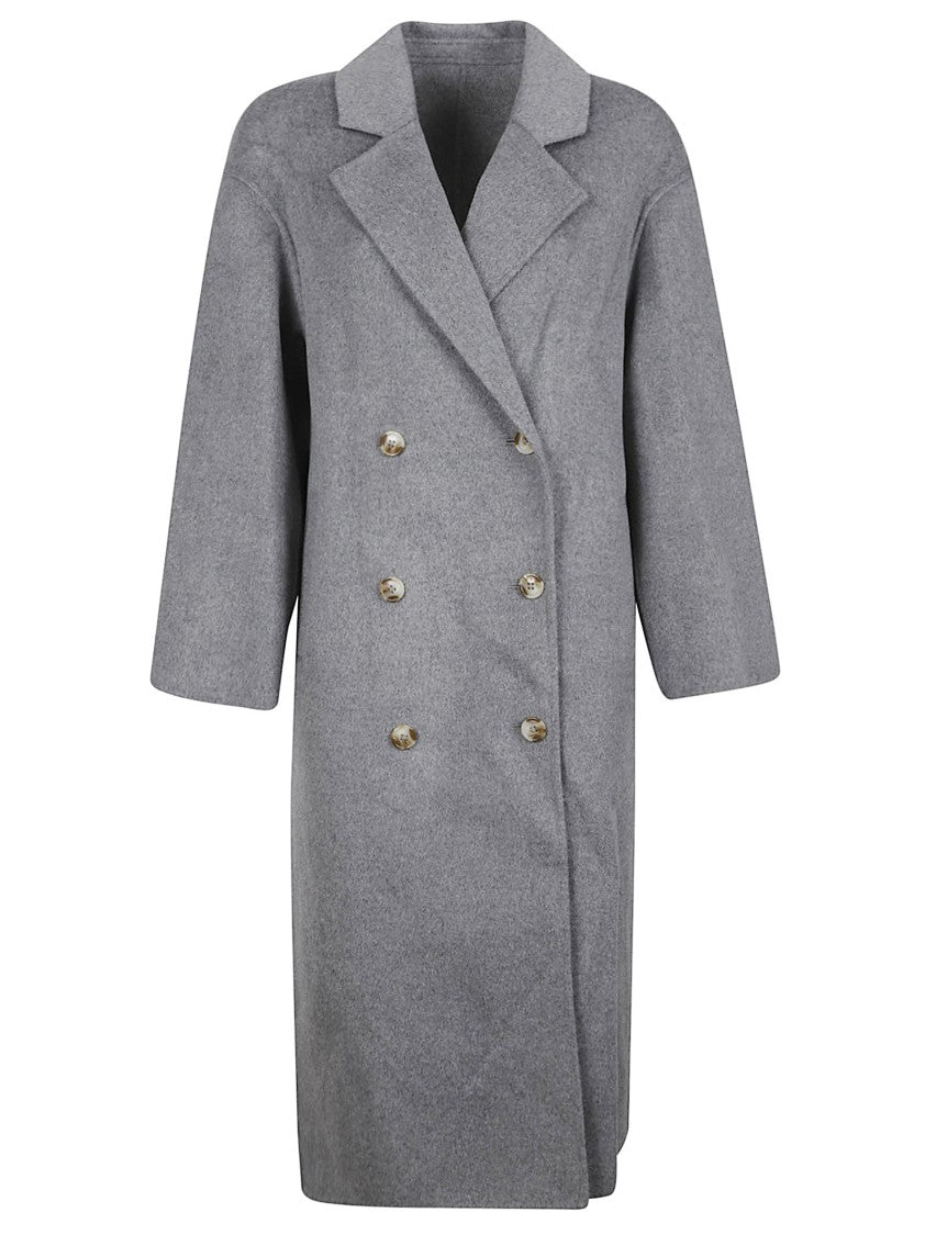 Loulou De Saison Borneo Lds Long Wool-Blend Coat
