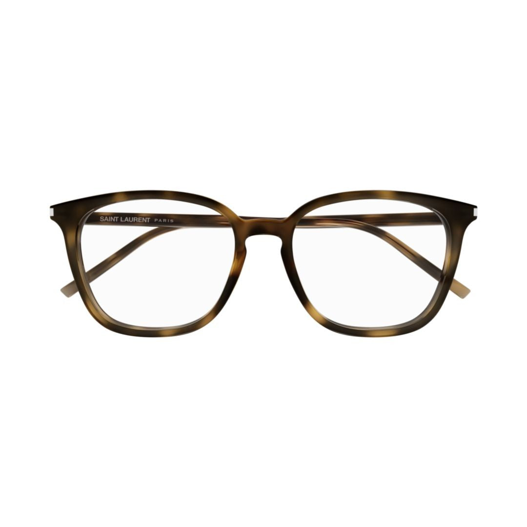 Saint Laurent Classic Square Frame Sunglasses In Tortoiseshell Pattern