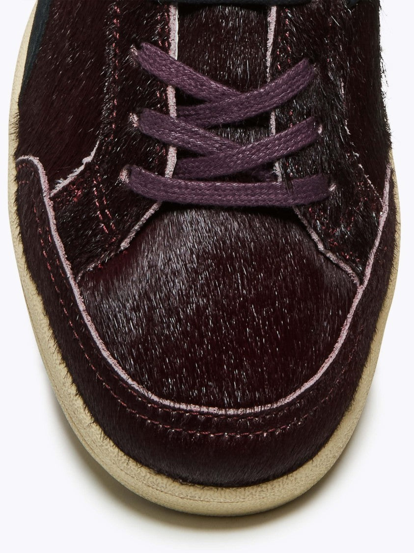 Diadora Croc-Embossed Pony Hair Low-Top Sneakers