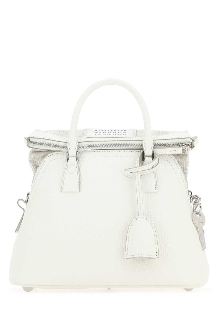 Maison Margiela White Leather 5Ac Handbag