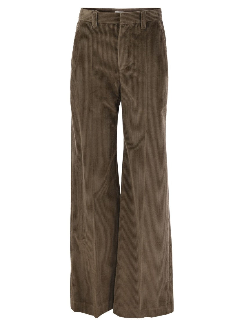 Brunello Cucinelli Fluid Corduroy Sartorial Track Trousers