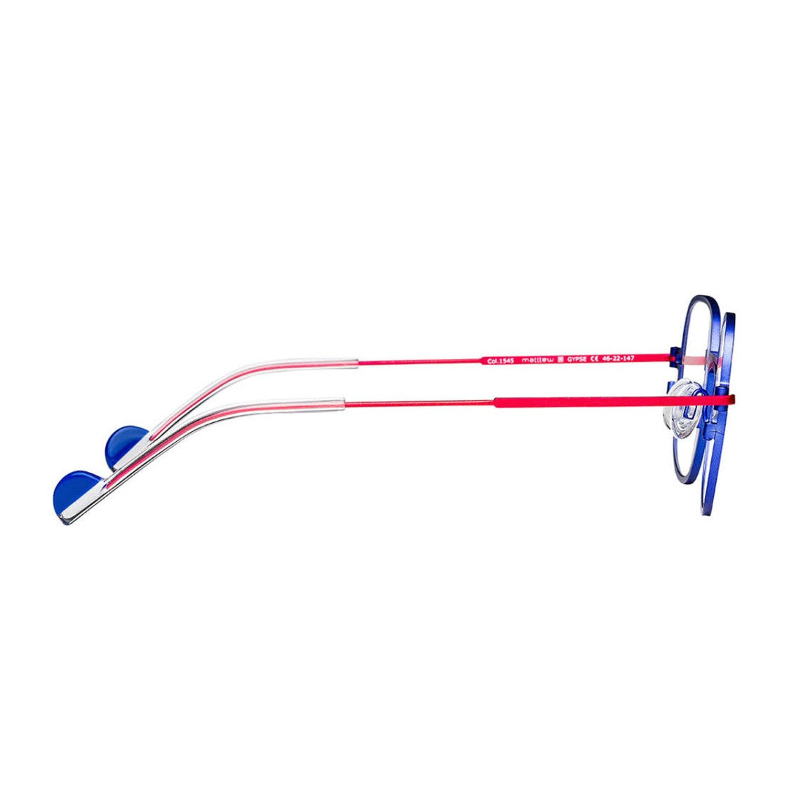 Matttew Blue Gypse Titanium Geometric Sunglasses