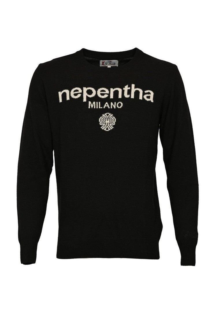 Mc2 Saint Barth Crewneck Sweatshirt With Bold Text And Emblem