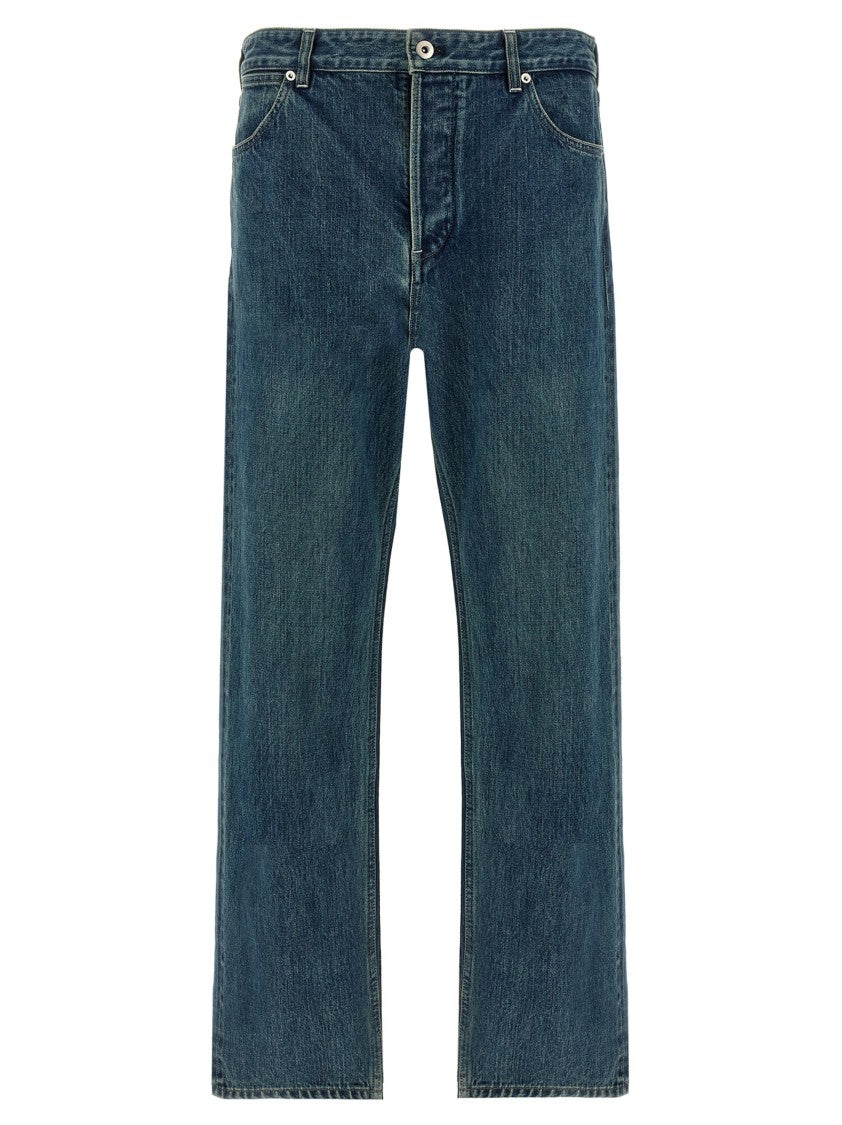 Jil Sander Washed And Bleached Raw Japanese Denim Jeans