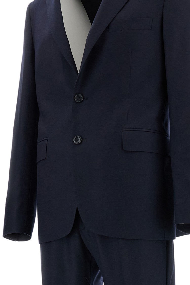 Tagliatore Navy Virgin Wool Notch Lapels Suit