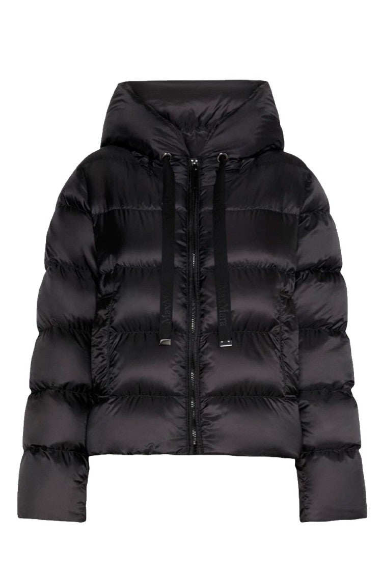 Max Mara Black Mtcoceano Hooded Polyester Puffer Jacket