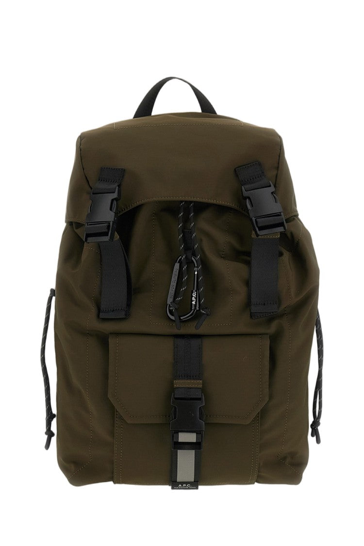 A.P.C. Green Sac A Dos Trek 2.0 Ripstop Backpack