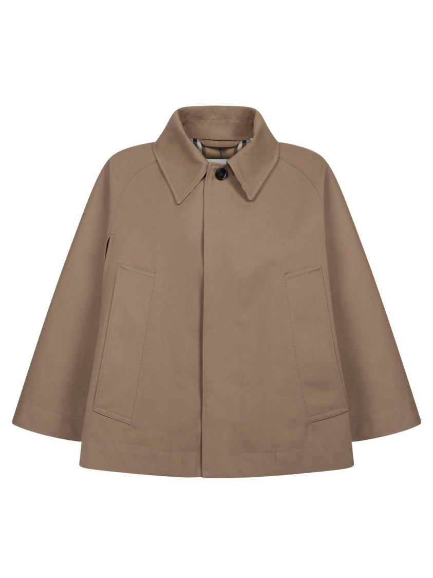 Burberry Bespoke Brown Trench Coat With Structured Collar
