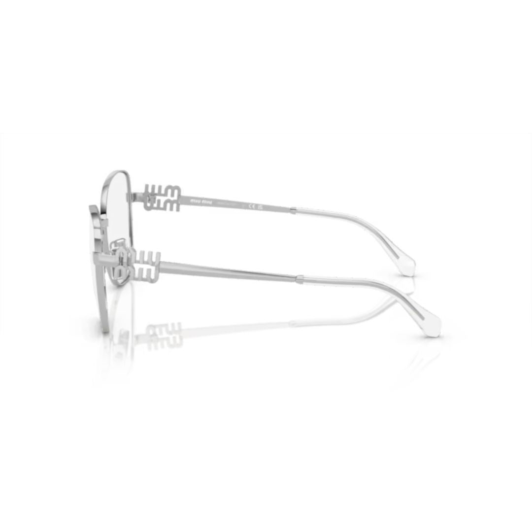 Miu Miu 50Xv Vista Thin Metal Cat-Eye Eyeglasses