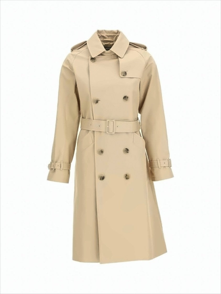 A.P.C. Double-Breasted Cotton Trench Coat