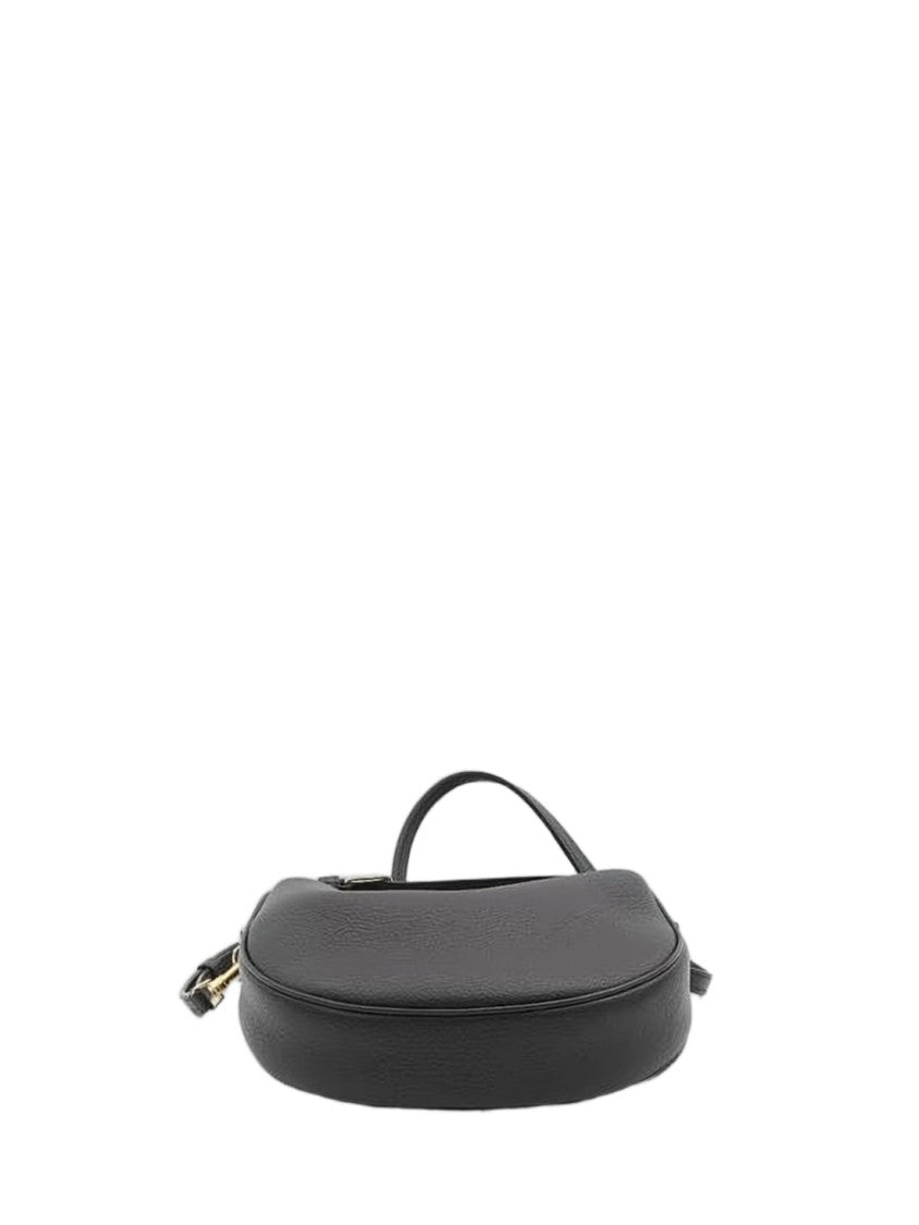 Celine Crescent-Shaped Textured Calf Leather Crossbody Bag