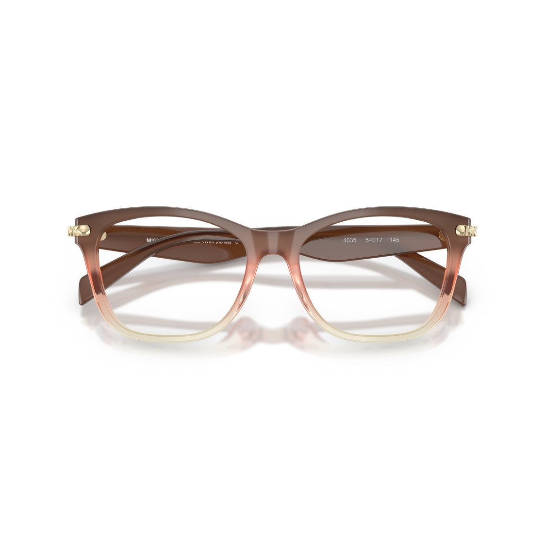 Michael Kors 0Mk4175d Square Frame Gradient Eyeglasses With Gold Accents