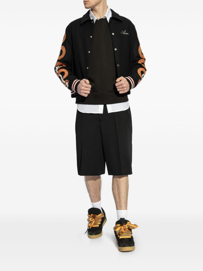 Kenzo Classic Black Cotton Sweatshirt With Ribbed Detailing