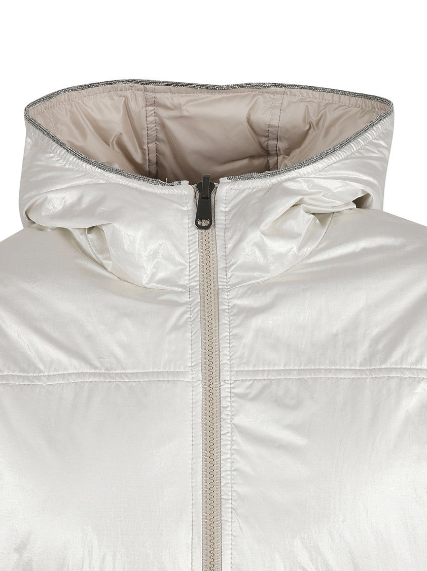 Brunello Cucinelli Modern Hooded Jacket With Front Zipper