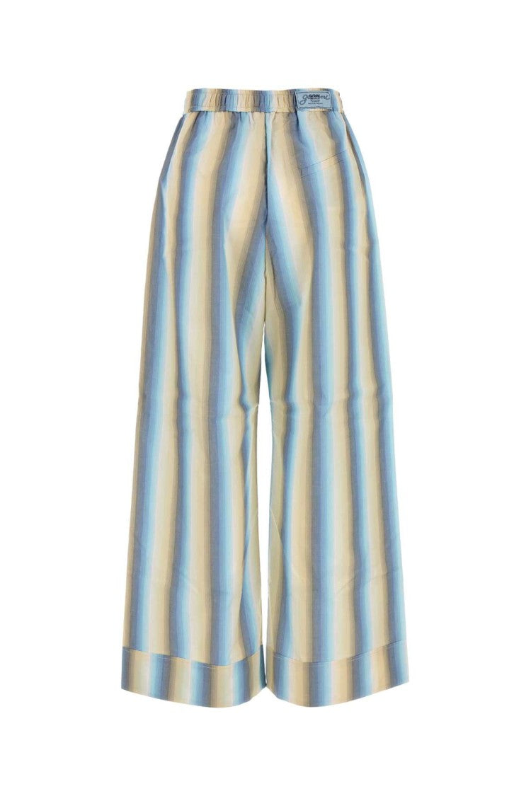 Ganni Embroidered Cotton Pyjama Pant