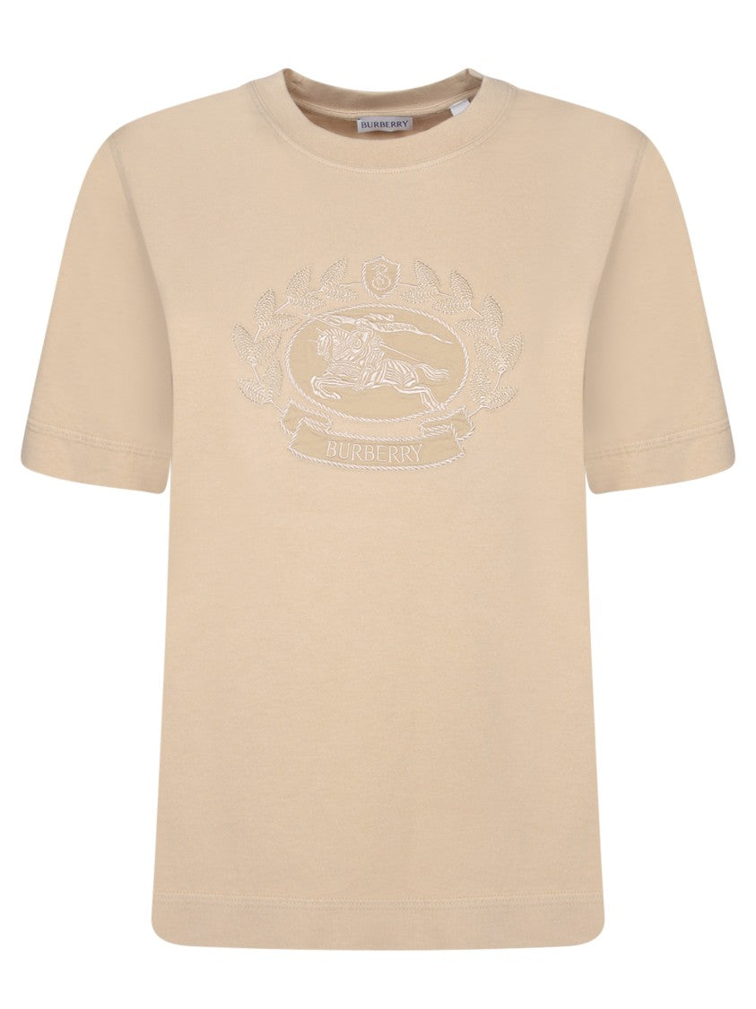 Burberry Beige Cotton T-Shirts