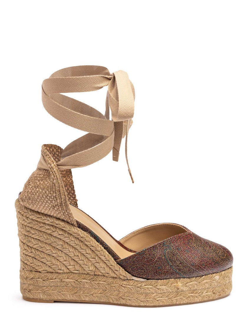 Etro Multicolor Wedge Espadrilles