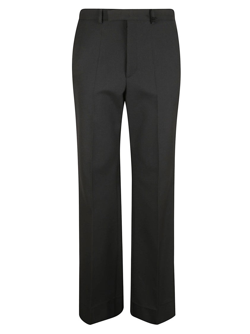 Valentino Garavani Straight-Leg Trousers With Central Ironed Pleats