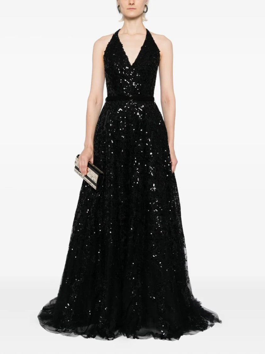 Saiid Kobeisy Embroidered Long Dress