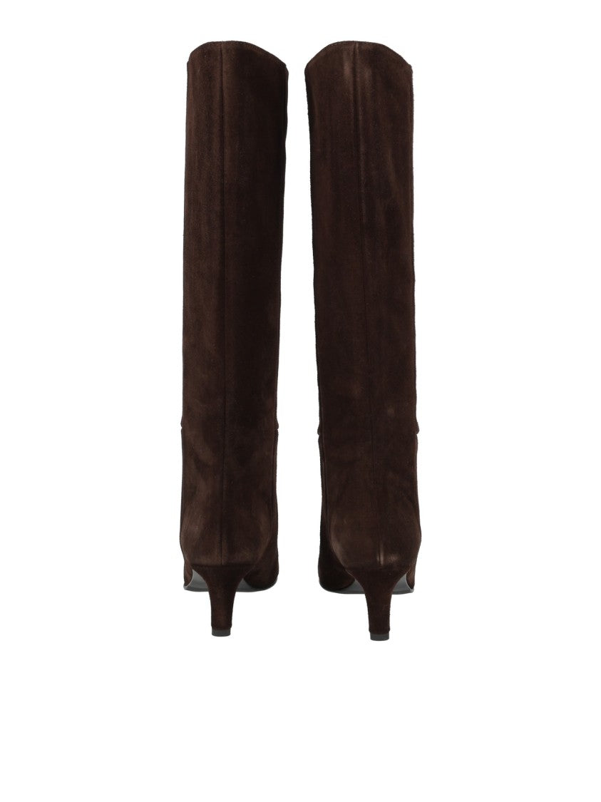 Via Roma 15 Liscio 777 Pointed-Toe Knee-High Boots