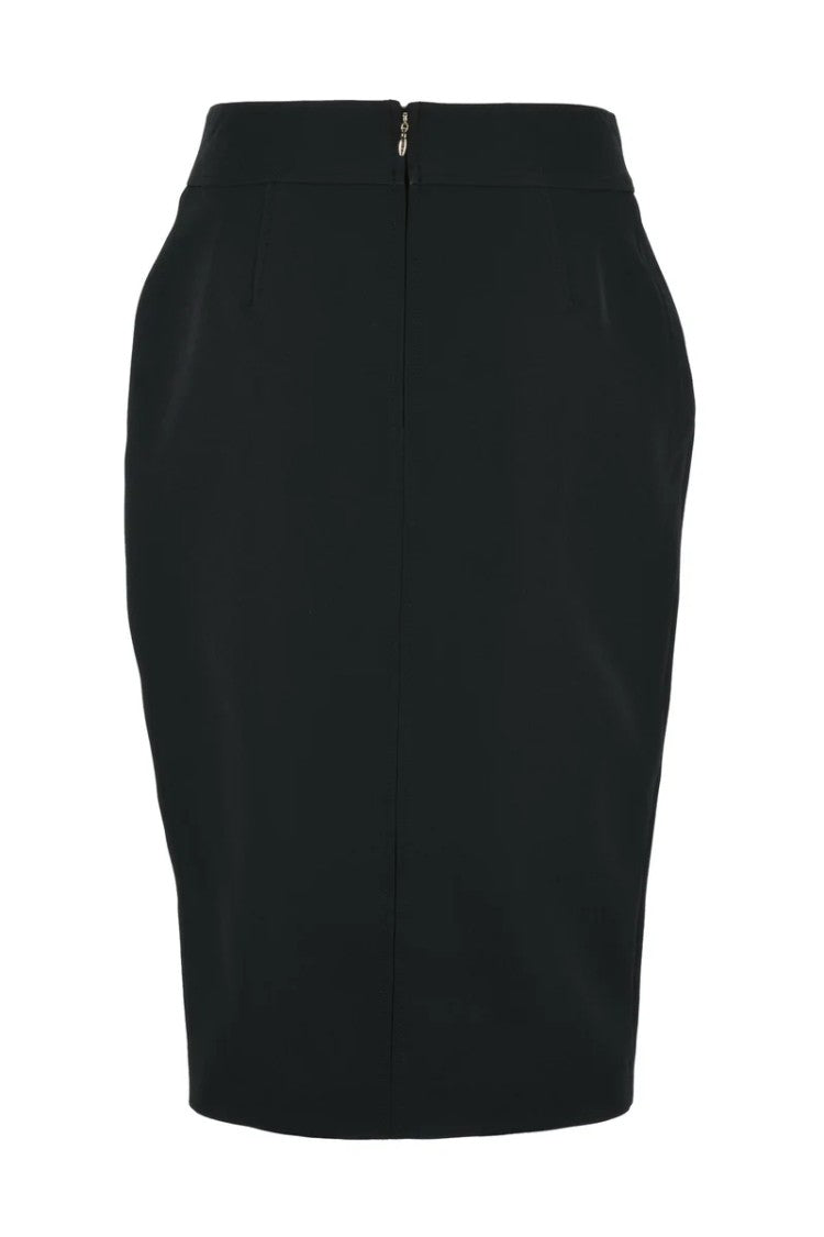 Liu Jo Black Asymmetrical Pencil Skirt