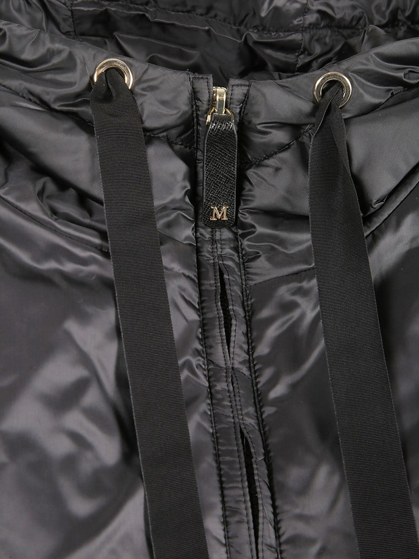 Max Mara Hooded Short Coat With Decorative Zipper