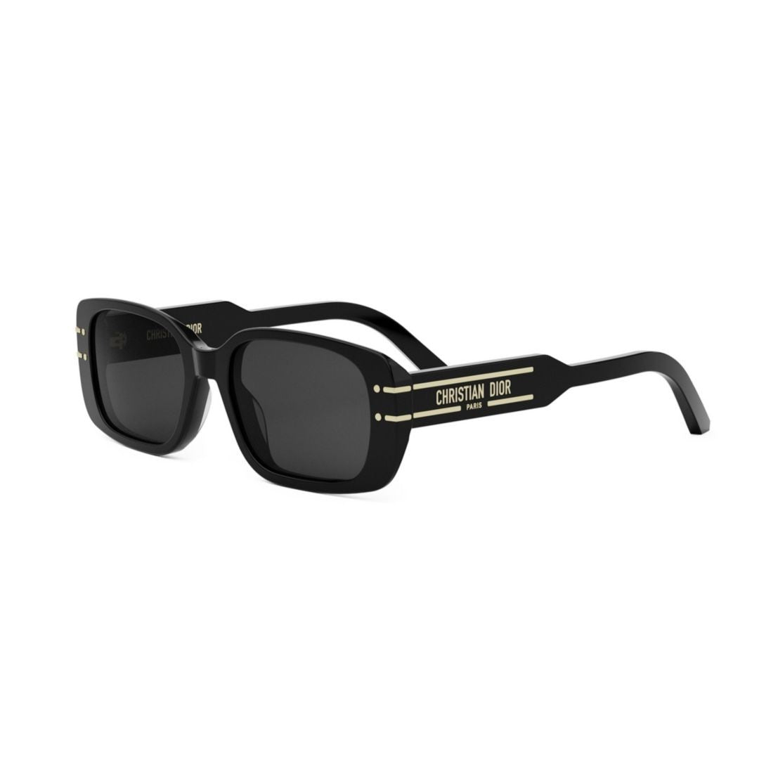Dior Signature S12i Glossy Black Rectangular Sunglasses