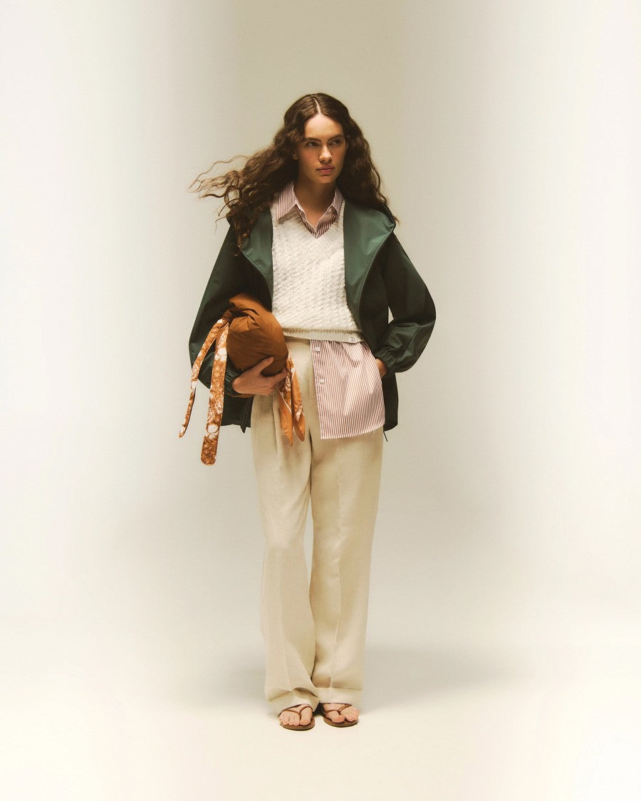 Peuterey Short Green Windbreaker Jacket