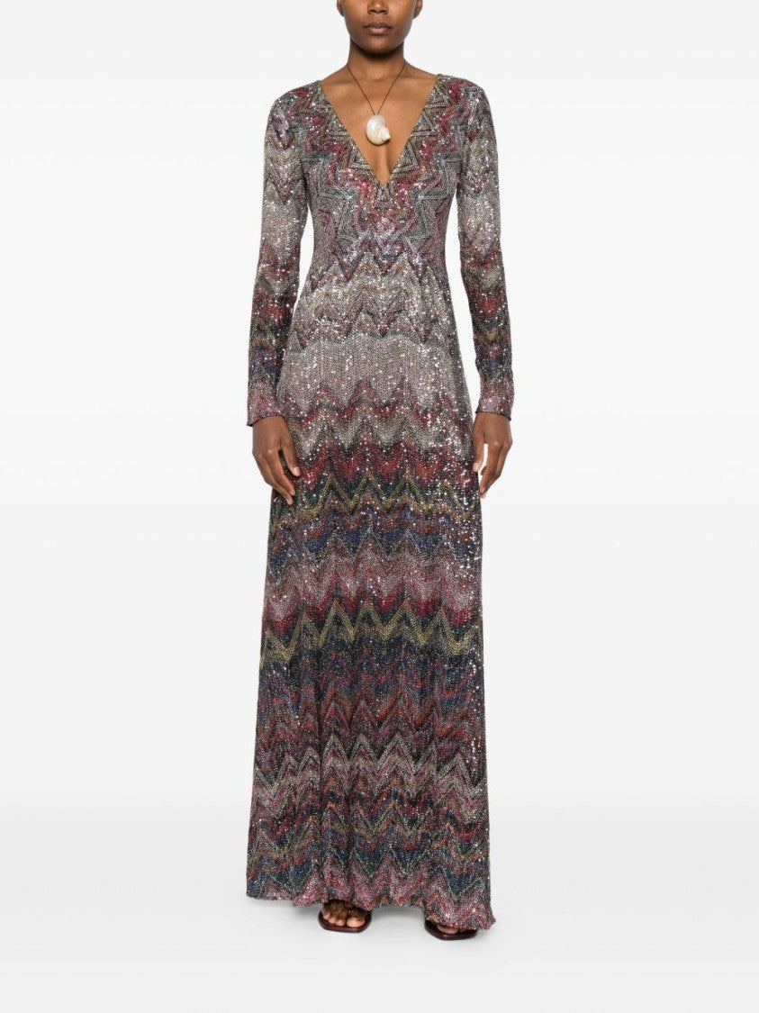 Missoni V-Neck Maxi Dress