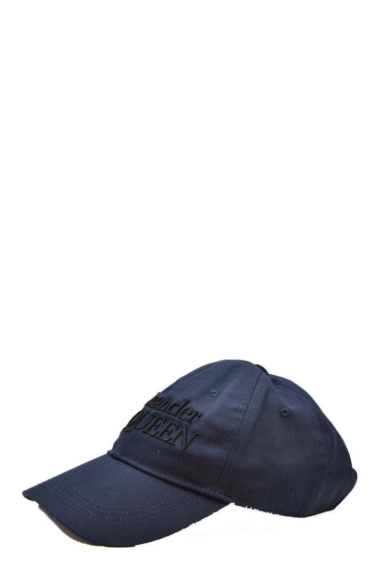 Alexander Mcqueen Blue Logo Hat