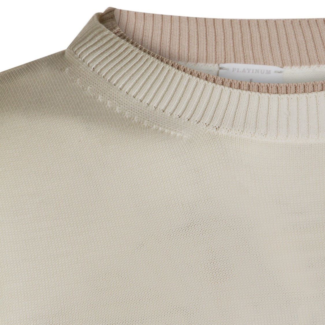Eleventy Minimalist Short-Sleeve Shirt With Ribbed Neckline And Cuffs
