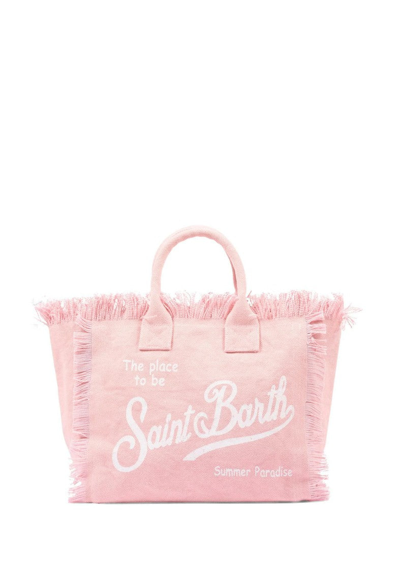 Mc2 Saint Barth Pink Colette Cotton Handbag