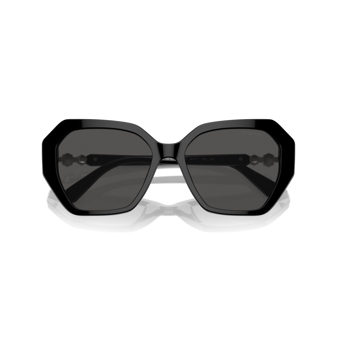 Swarovski 0Sk6017 Oversized Geometric Sunglasses With Crystal Accents