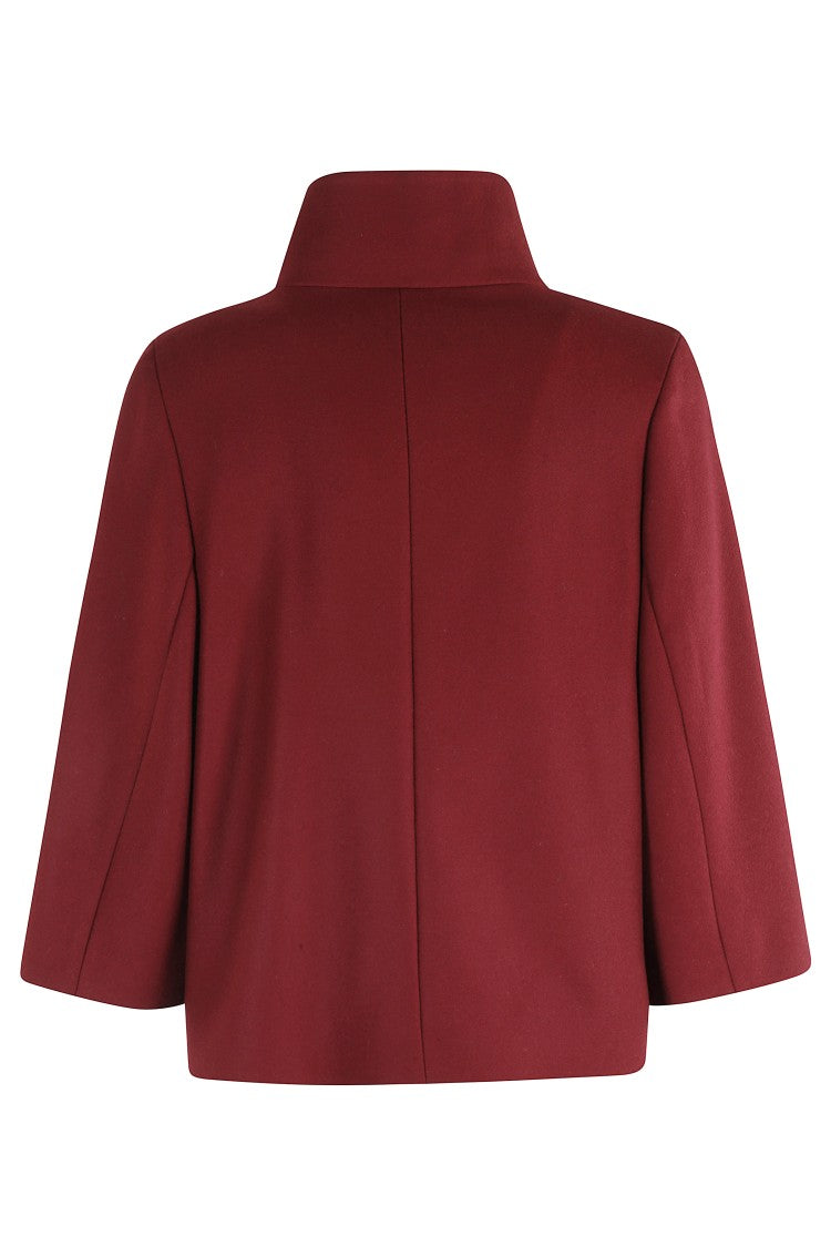 Fay High Collar Burgundy Short Coat