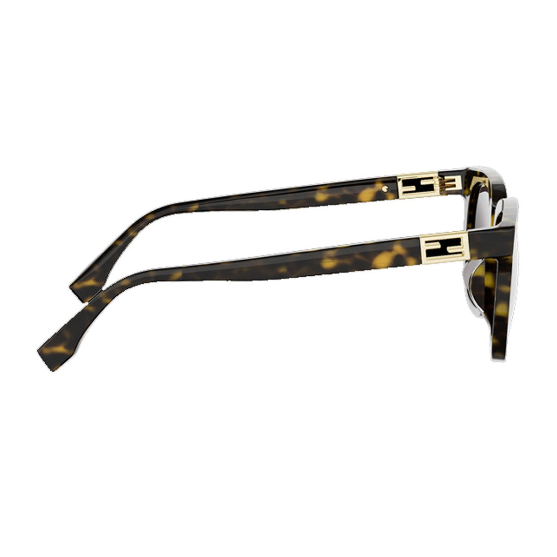 Fendi Havana Tube Fe40228f Sunglasses