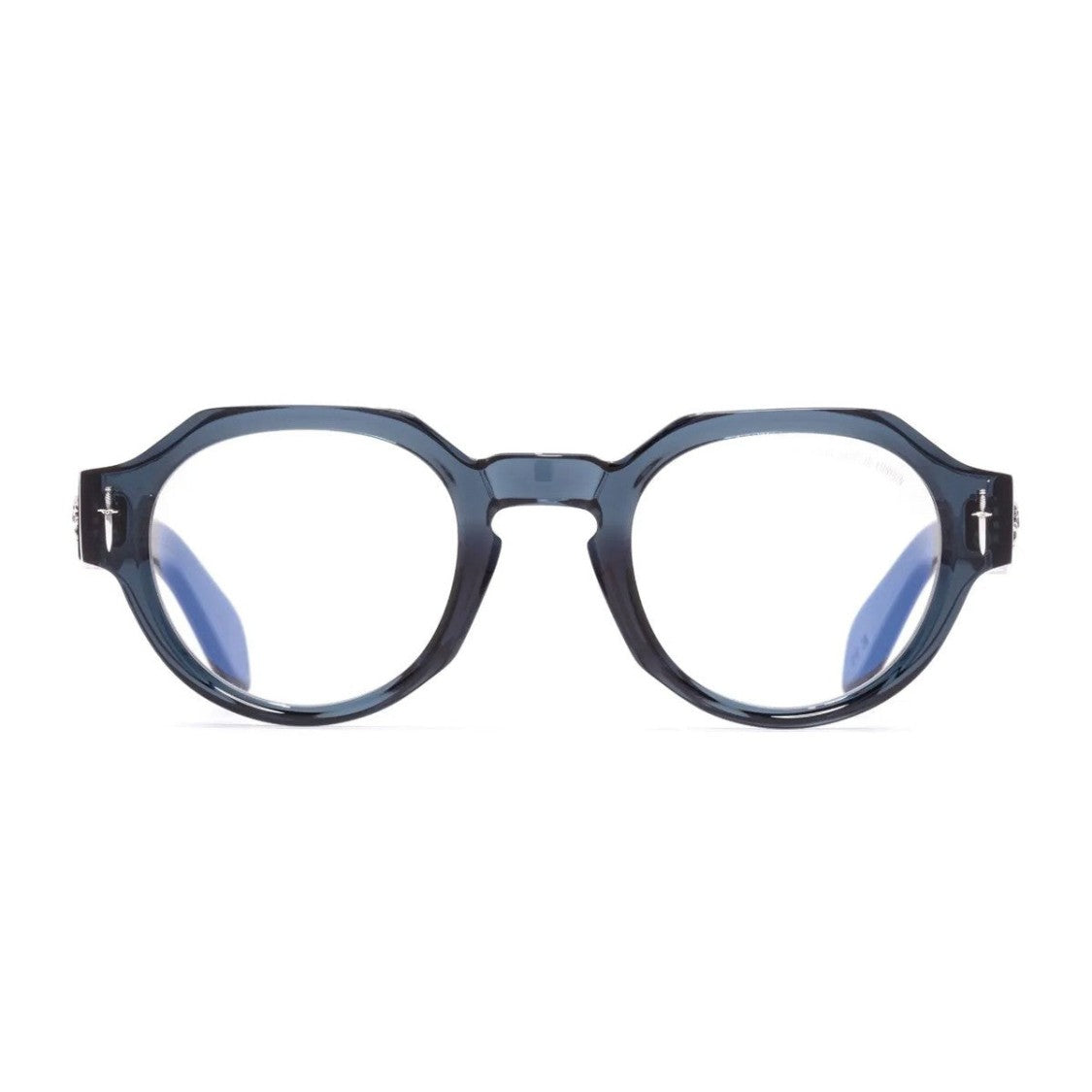 Cutler And Gross Deep Blue The Great Frog 006 Acetate Geometric Sunglasses