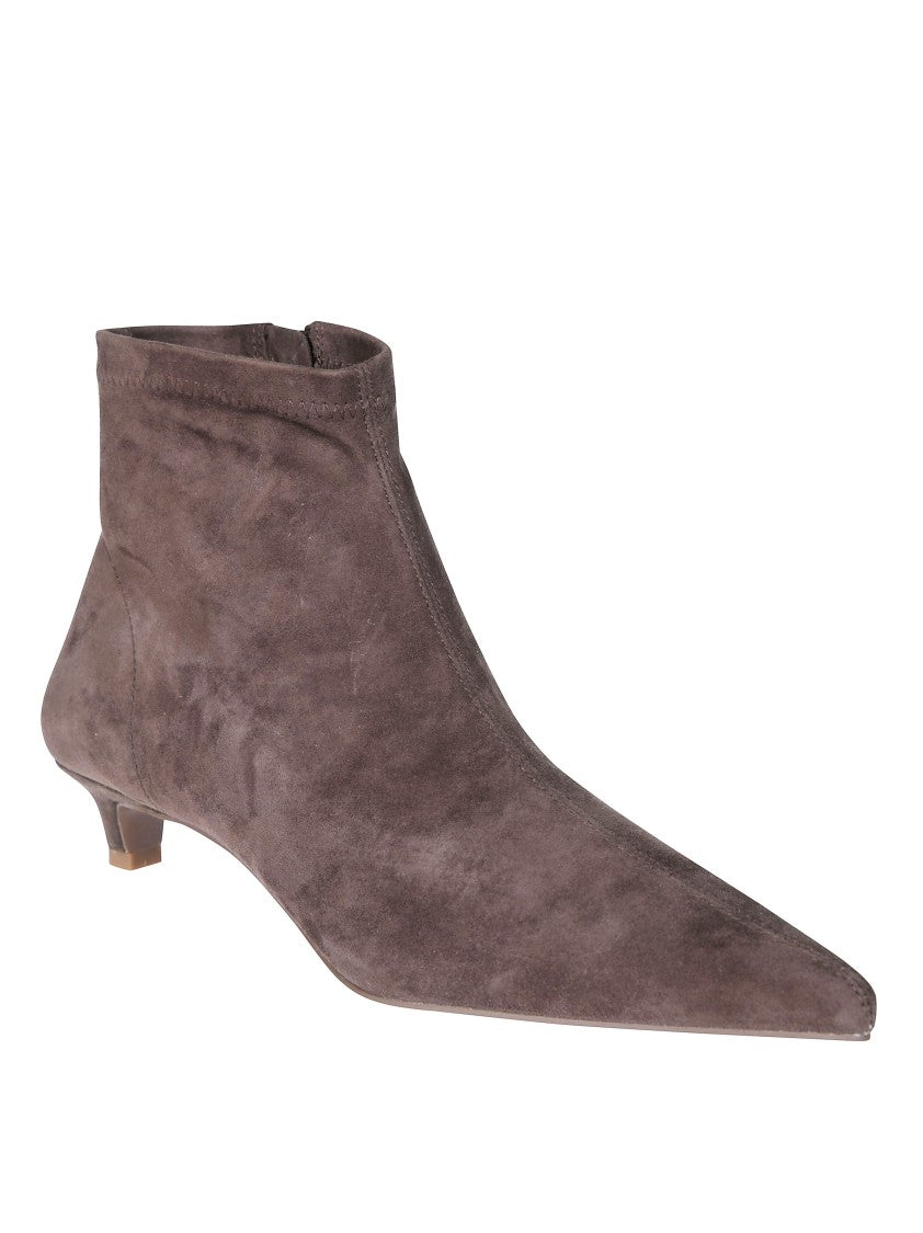 Senso Hailey Ii Pointed-Toe Suede Kitten-Heel Ankle Boots