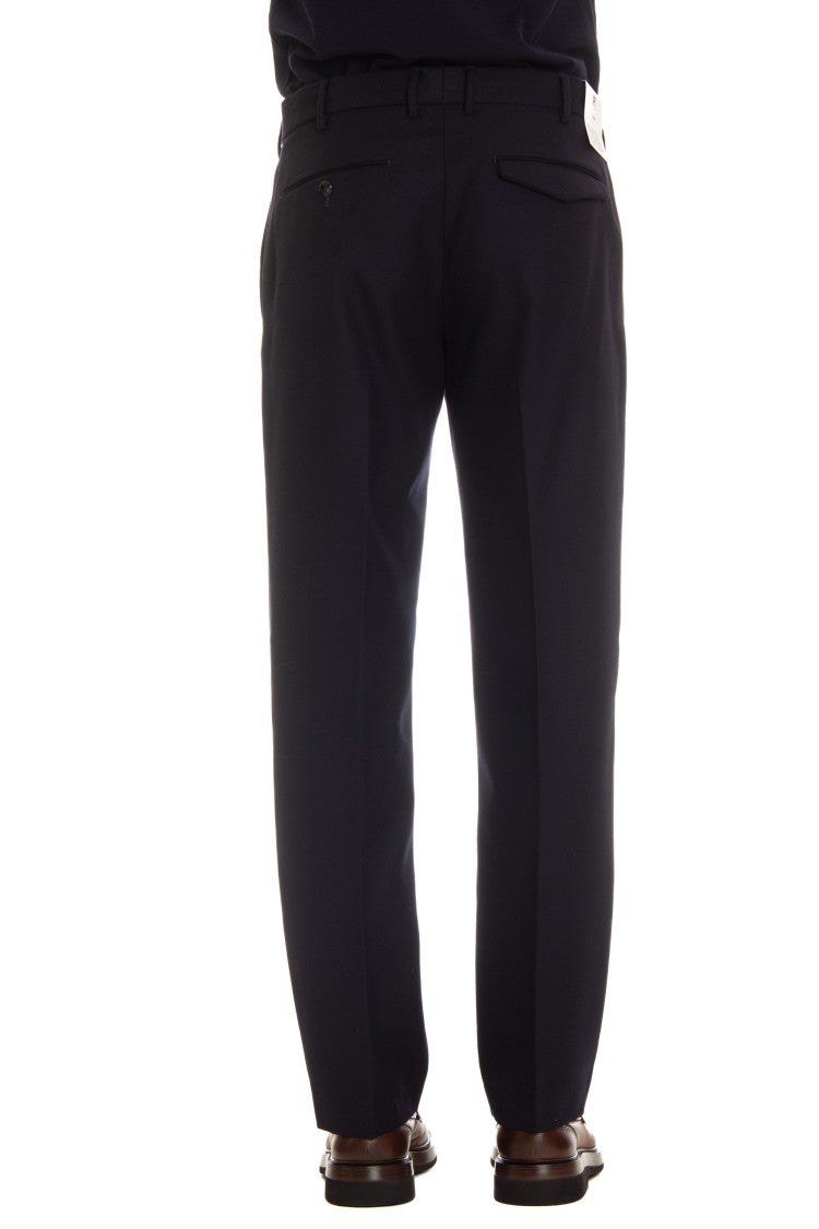 Pt Torino Straight-Leg Wool Drill Trousers Mod. Michael