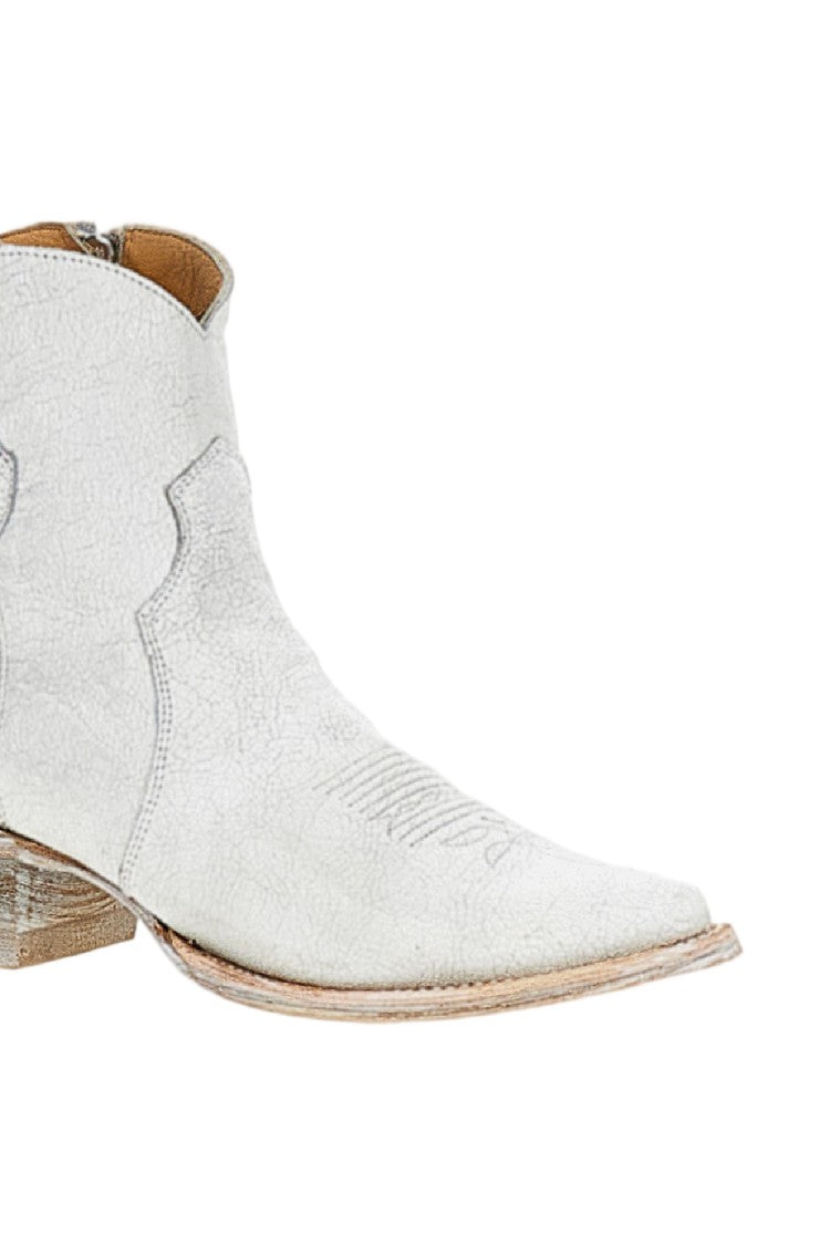 Comme Des Garçons White Leather Boots
