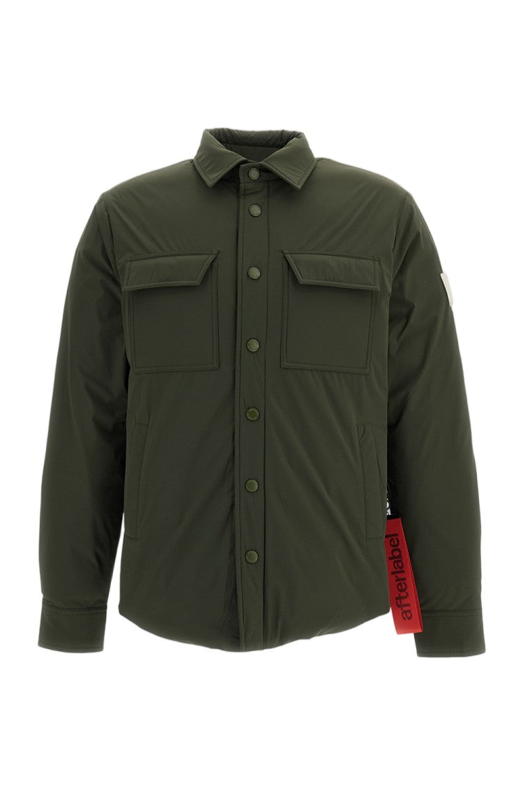 After Label Green Belluno Padded Waterproof Technical Overshirt