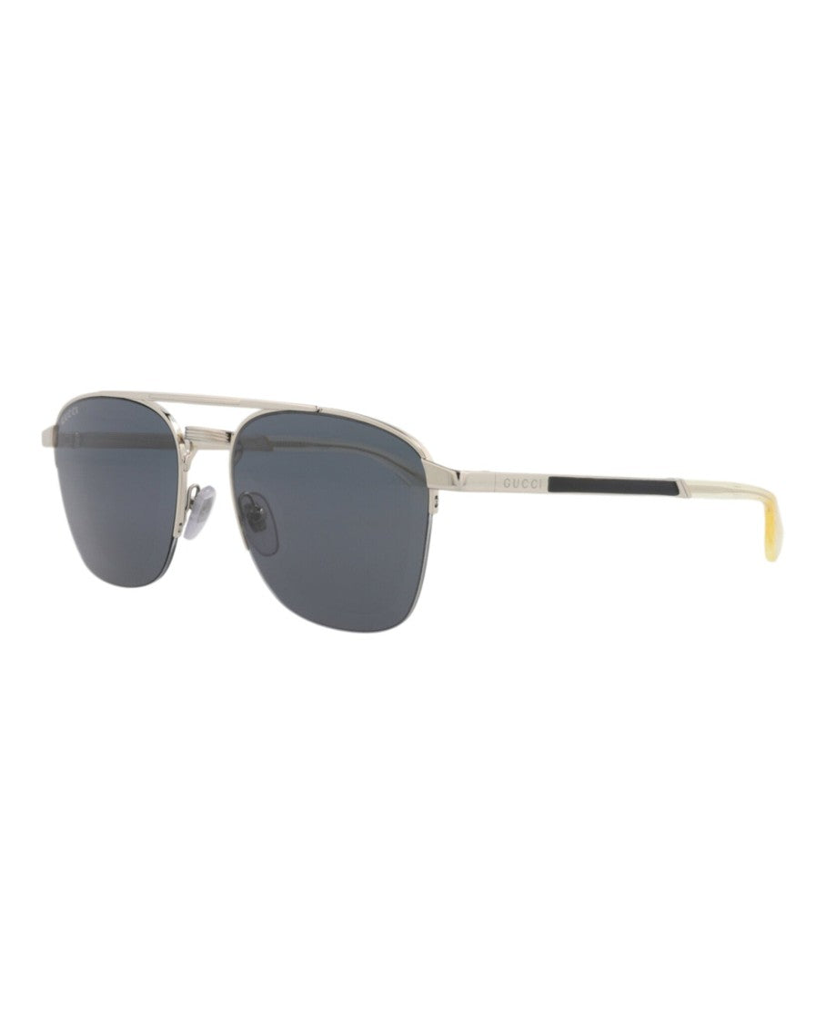 Gucci Aviator-Style Metal Sunglasses