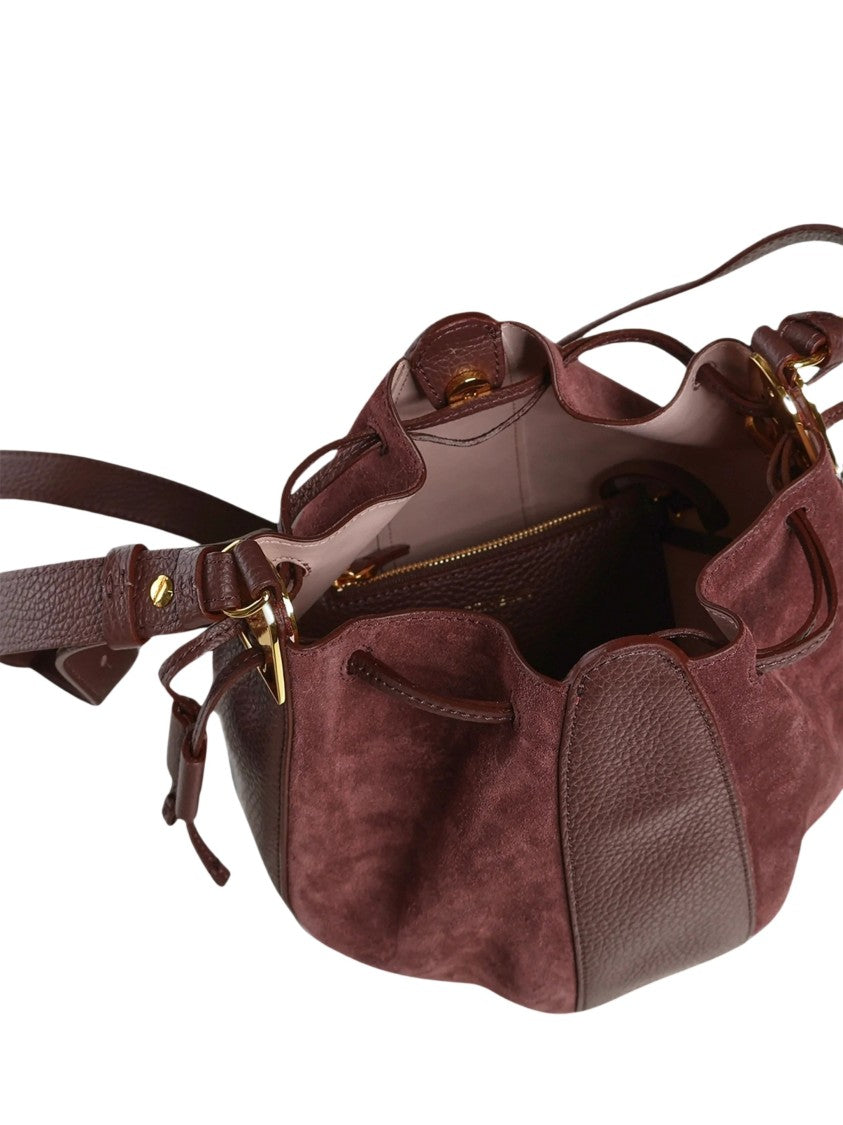 Coccinelle Boom Rounded Suede Handbag